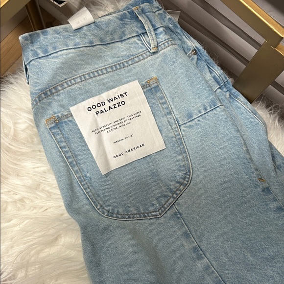 Good American Good Waist Palazzo Jeans - Picture 3 of 9